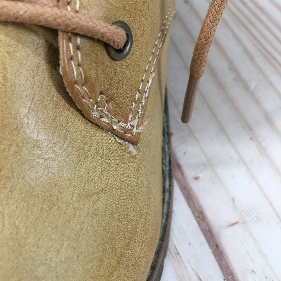 Rampage Boots Womens 6 M Jackson Fold Over Mid Lace Up Boot Brown Faux Leather - Image 4 of 4