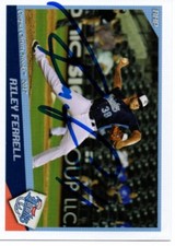 Riley Ferrell 2017 Corpus Christi Hooks Signed Card