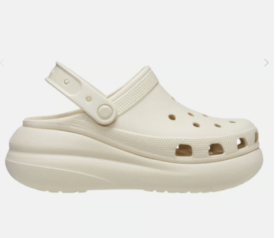 Crocs Classic Crush Clog Schuhe Sandalen Damen Keilabsatz Freizeit Farben:Bone, Schwarz