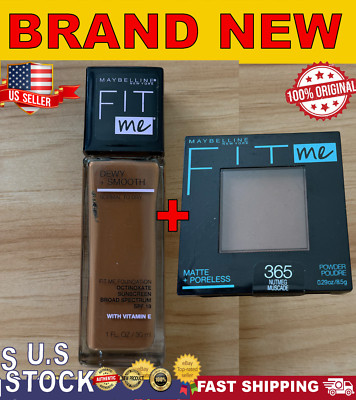 Maybelline Fit Me 355 Coconut Foundation + 365 Nutmeg Powder | 2