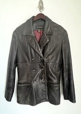 Classiques Entier Vintage Distressed Leather Women’s Blazer Jacket Size Small