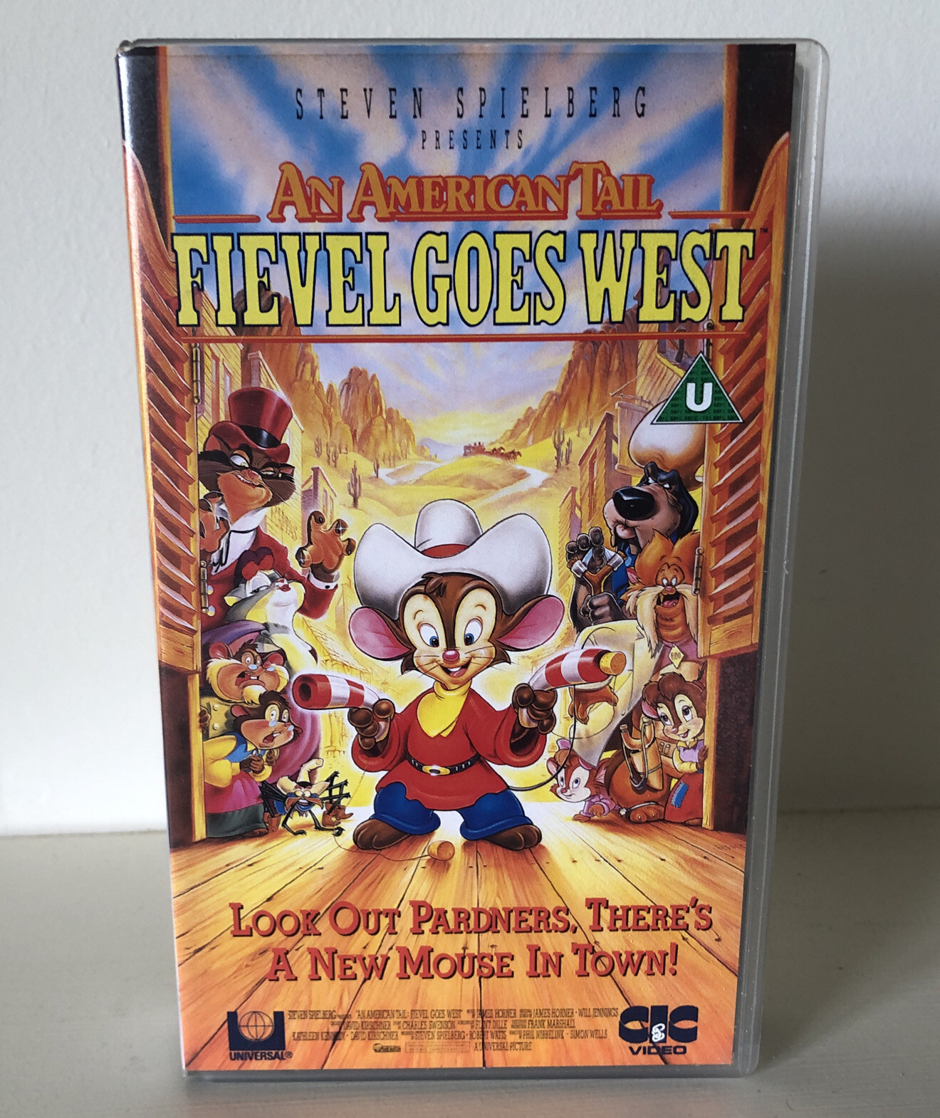 An American Tail Fievel Goes West by Steven Spielberg VHS PAL Video Tape Kids