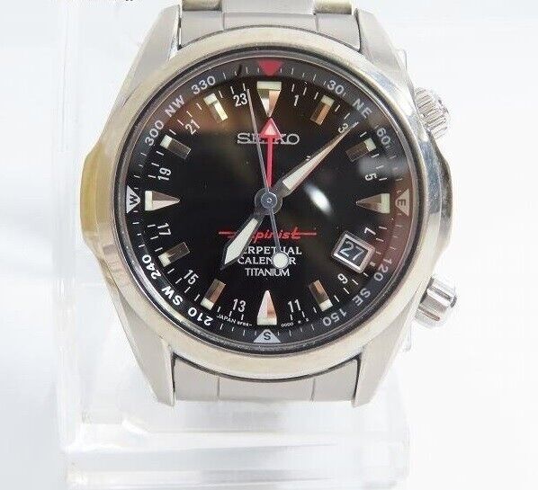 Seiko Alpinist GMT titanium HAQ perpetual calendar 8F56 Seiko Alpinist GMT titanium HAQ perpetual calendar 8F56