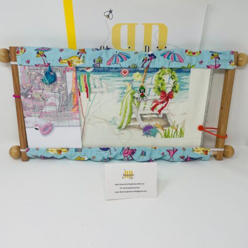 Beach Going Flamingos Summertime Grime Guards - Q-Snap Frame-Cross Stitch - Picture 2 of 7