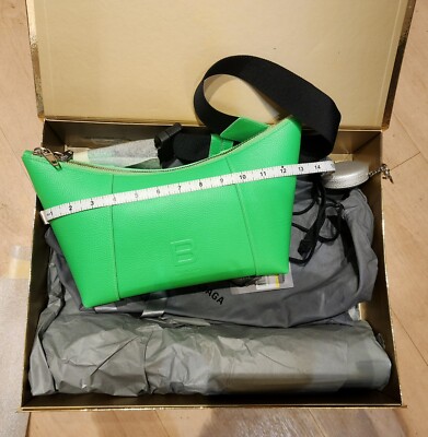 【極美品・付属品完備】Balenciaga HOURGLASS チャーム BALENCIAGA Hourglass XS Crystal-Embellished Top Handle Bag