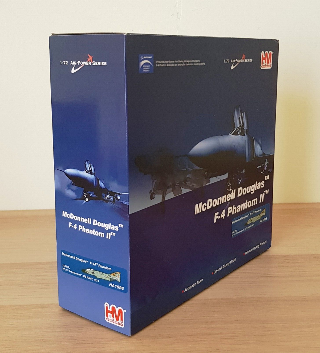 Hobby Master 1/72 HA1996 F-4J Phantom II USN VF-21 Freelancer, USS