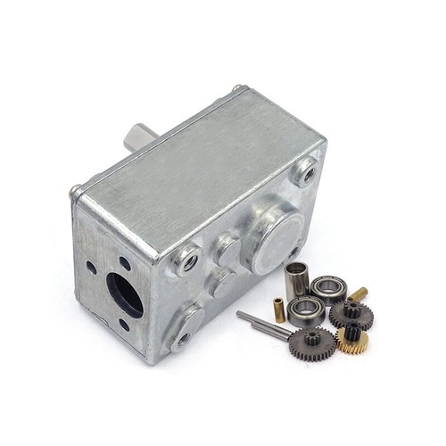 1 pieza 58x40 caja de cambios de metal completa turbo gusano reductor de velocidad de reducción de velocidad del motor - Imagen 7 de 9