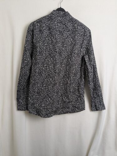 TU Men's casual formal shirt long sleeve size medium ditsy floral black mix - Picture 6 of 9