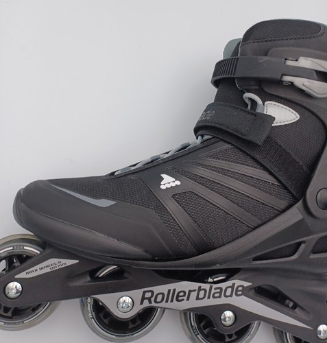 Men's Rollerblade Zetrablade Skates Black and Silver Used Size 11 - Picture 9 of 16
