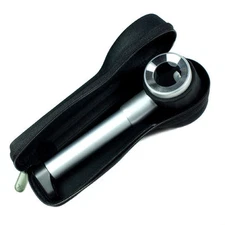 10X Optical Handheld Glass Magnifier Lighted Jeweler Loupe w/ Measure Scale