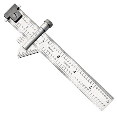 Drill Point Gauge, High-Precision Measuring Tool, Adjustable Bevel, Stainless St