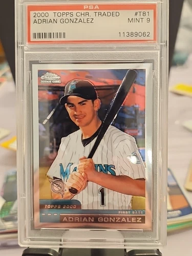 (2000) *ADRIAN GONZALEZ RC*  Topps Chrome Traded (#T-81) *Rookie*PSA-9 MINT! 🔥