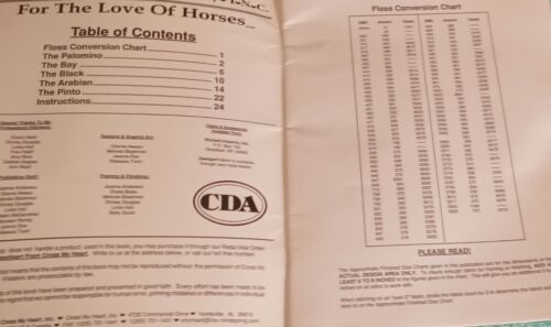 * For the love of Horses Cross stitch booklet used FREE SHIPPING - Picture 2 of 4