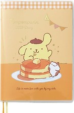 Sanrio Character Pompompurin B6 Diary Block Type 2025 Planner Weekly Notebook