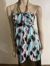 Women’s Multicolour Polyester Opened Double Layer Zipped Size S Blouse Tunic Top