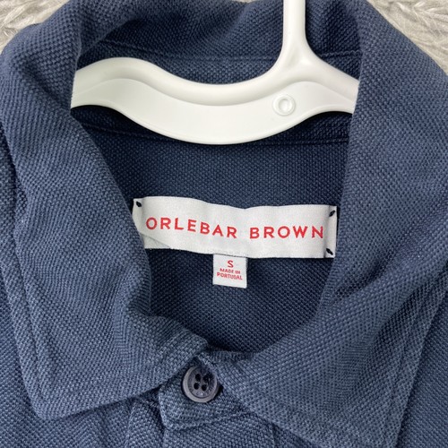 ORLEBAR BROWN MEN'S NAVY BLUE POLO SHIRT Small short sleeve - Picture 3 of 11