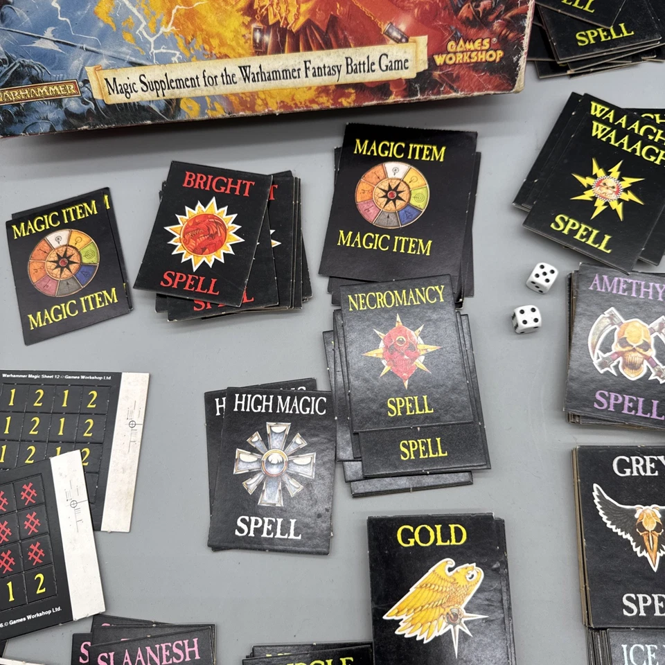 WARHAMMER BATTLE MAGIC SET SUPLEMENTO FANTASÍA BATALLA JUEGOS TALLER Incompleto Foto 4 de 4