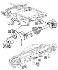 Genuine Mopar Parking Brake Cable Tensioner 68573836AA