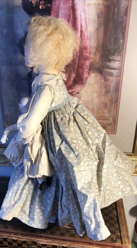 20" FRIEDERICY Wachs über Porzellan Puppe "FRANZÖSISCHES MÄDCHEN" mit ihren 2 Puppenpuppen - Bild 13 von 24