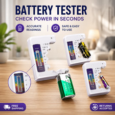 Digital Battery Tester LCD AA AAA 9V Button Cell Battery Capacity Checker