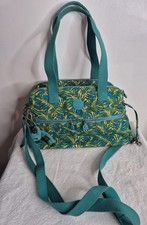 Kipling Handbag Tropical Palm tree Print Anna Monkey shoulder tote holiday bag