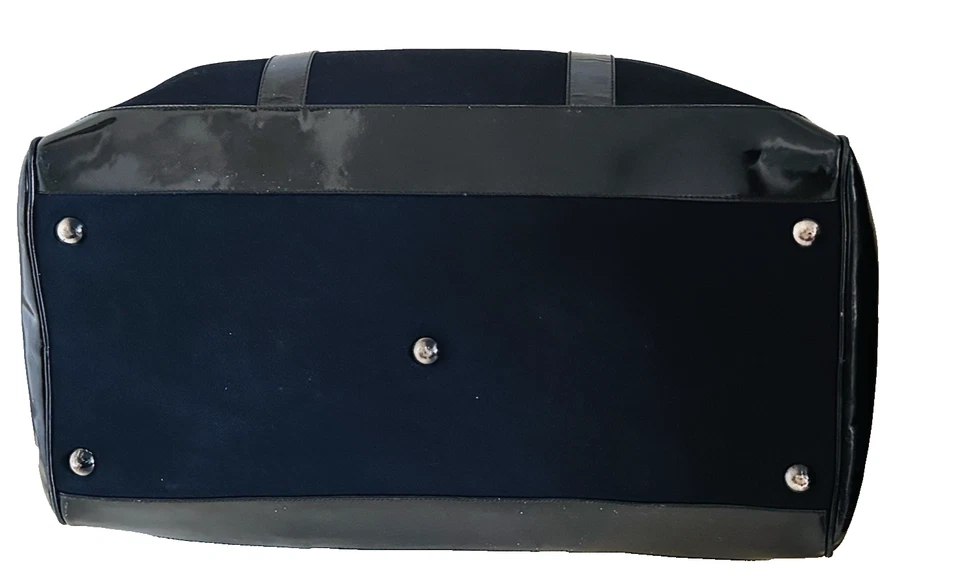 AUTÉNTICA BOLSA DE VIAJE GUCCI BOSTON NEGRA 00210950409 CHAROL BAMBÚ TIRADOR Foto 4 de 4