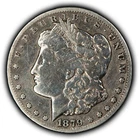 1879-CC $1 Morgan Silver Dollar Capped- Authentic Key Date Carson City - B5856