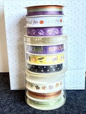 9 Small New Rolls Assort Satin Ribbon 3 Yd x 3/8" Scrapbook Gift Bow Decorating