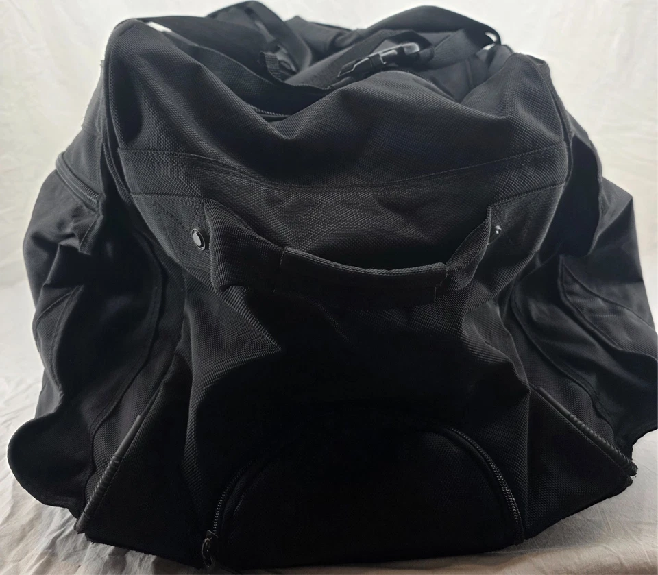 Adidas Team Wheel Black Rolling Wheeled Carrying Extra Large Travel Duffel Bag - Image 2 of 4