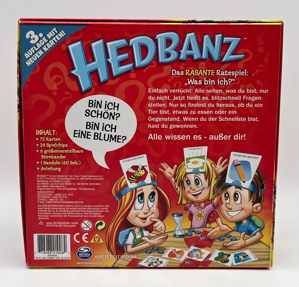 Spin Master Headbanz - 3. Auflage mit neuen Karten - ab 7 Jahren - 2-6 Spieler - Bild 2 von 2