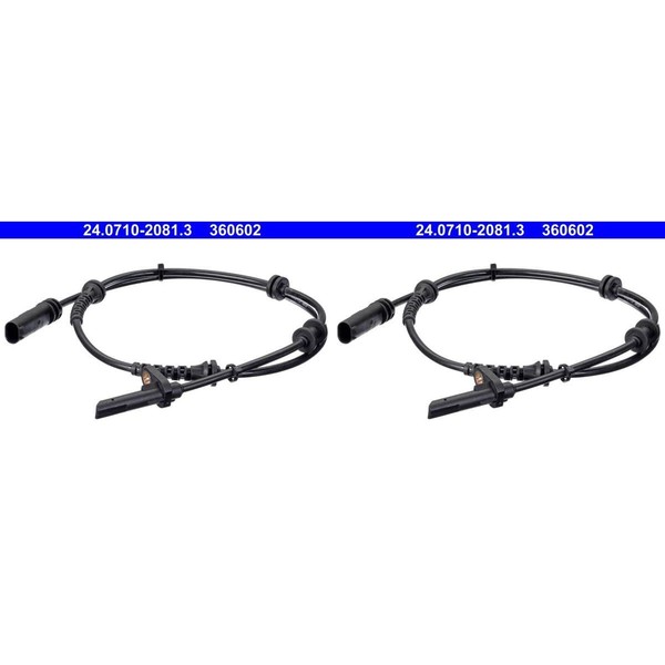 2X ATE ABS-SENSOR Raddrehzahl ABS-FÜHLER Hinten Passend FüR BMW 7-image