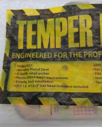 Temper Roof Anchor 12x2 Hex Head Fasteners New - 第 2/6 張圖片