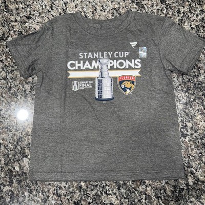 NHL Florida Panthers Stanley Cup Champions T-shirt Size Youth Medium NWOT 