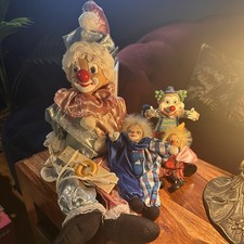 Vintage Clown Doll Bundle Swing Clown Vanity Fair Stewart Ross Shudehill