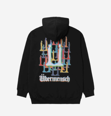 G-DRAGON UBERMENSCH HOODIE BLACK ジヨンパーカー G-DRAGON Ubermensch Hoodie Zip-Up Black Korea 100% Authentic