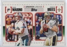2010 Topps Gridiron Lineage Dan Marino Drew Brees #GL-MB HOF 0l1