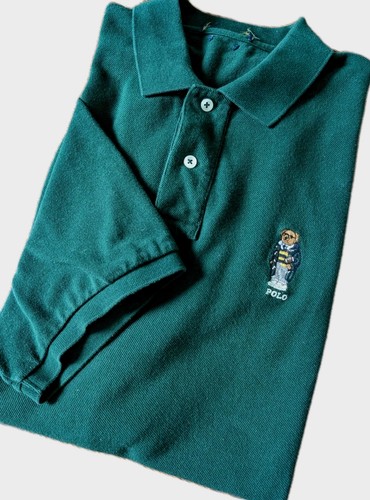 Polo Ralph Lauren Hemd Classic Fit Polo Bear bestickt Preppy Fußball Herren XL - Bild 2 von 13