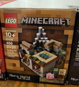 LEGO Minecraft Micro World Collection Set 21102, 21105, 21106, 21107 - Used