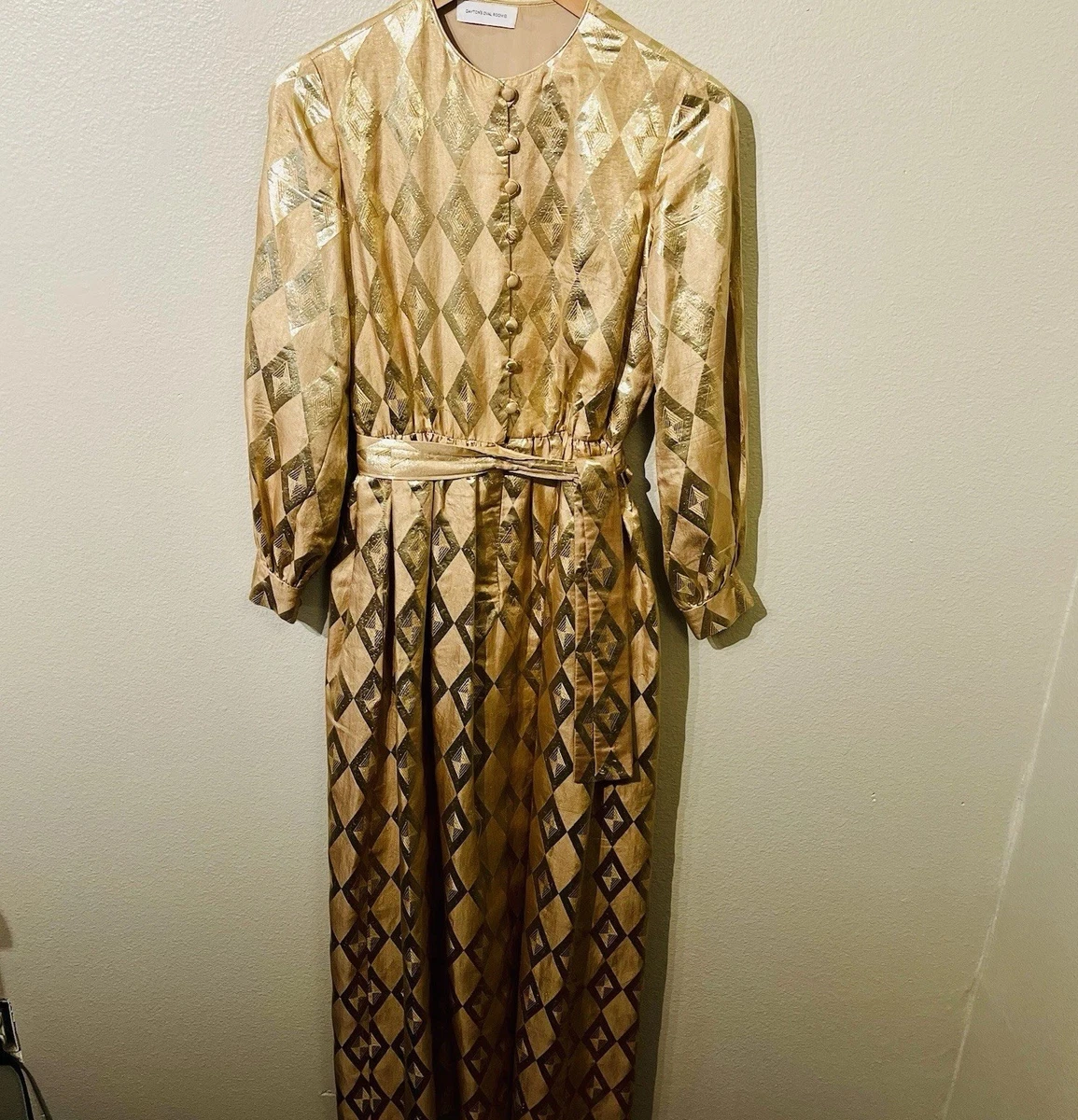 Gold Metal 1970s Vintage Dresses for Women for sale | eBay