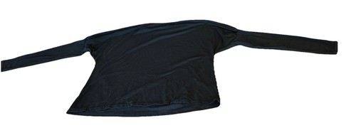 Abollria Women Long Sleeve Black Knit Sweater Shirt Round Neck - Picture 2 of 2