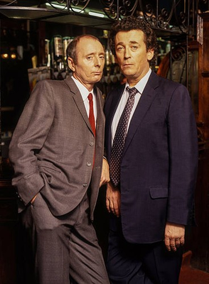 #ad Jasper Carrott as Bob Louis Robert Powell as Briggs in BBC comedy Old Photo 6 AU $10.00
