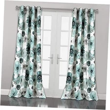  Leah Window Curtain Panels, Pair, 52"W x 84"L (Pack of 2) Blue Light Filtering