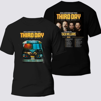 Third Day 30Th Anniversary Tour 2026 Unisex T shirt
