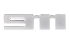 Porsche 911 Carrera S License Plate 4 Sport Design Rearview Mirror Silver Origin