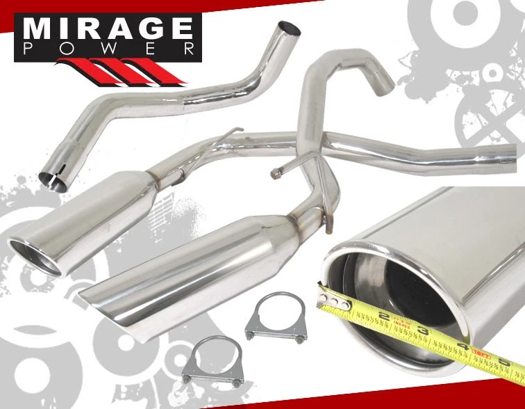 For 07-14 Toyota FJ Cruiser 4.0L V6 Stainless Steel Dual Catback Exhaust GODSNOW - Изображение 2 из 4