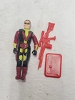 GRISTLE V1 G.I. Joe 1993 Hasbro Vintage Action Figure Gun Red Stand Parts