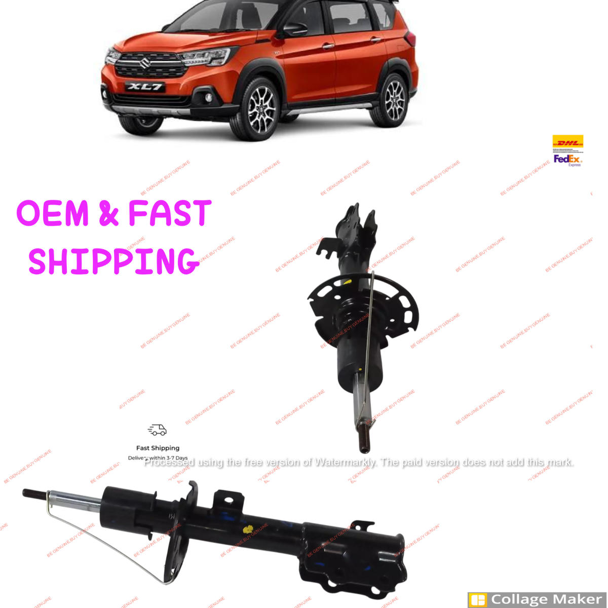 Genuine Front Shock Absorbers Pair (LH+RH) For SUZUKI XL7 1.5L