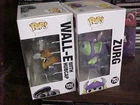 2 Funko POP! Pixar Alien Remix Zurg #753 & #1120 Wall-E w/Hubcap New in Box! Wow
