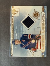 Pacific Titanium NHL Card Lot 2 Game-Worn Jersey Leetch Fata Rangers 2002