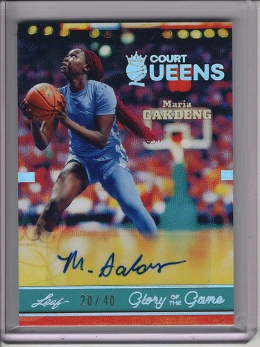 2025 LEAF GLORY OF THE GAME MARIA GAKDENG AUTO #20/40 *COURT QUEENS*